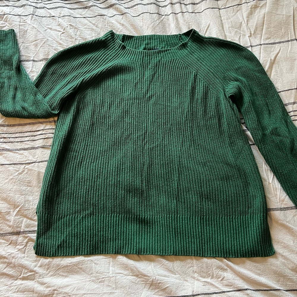 Land’s End Green Sweater XL